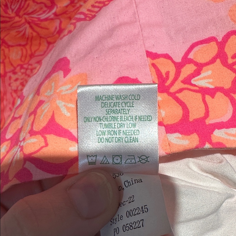 Lily Pulitzer Pink Floral Dress Size 4 - Picture 7 of 7